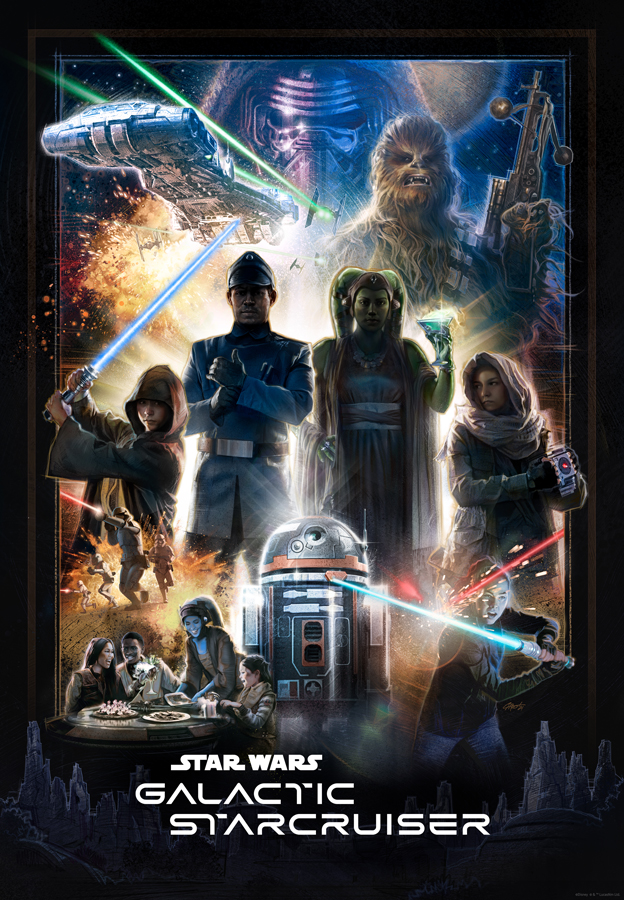 Photo du poster de l'hôtel Star Wars Galactic Starcruiser.