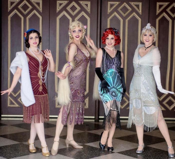 Robes de princesses Disney à la mode rétro des années 20