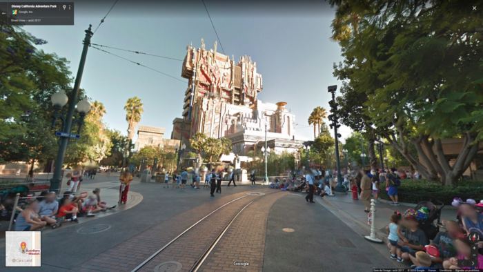 Photo d'une photo du parc Disney California Adventure sur Google Street View.