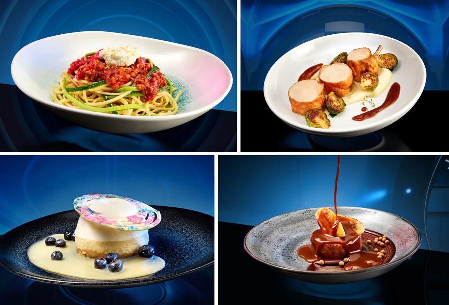 Photo des plats disponibles au restaurant dans l'espace Space 220.