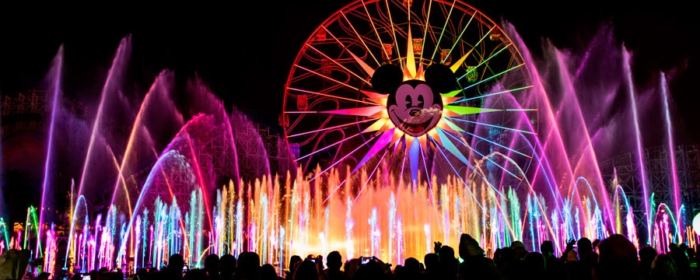 Photo de World of Color au parc DIsney California Adventure de Disneyland Resort.