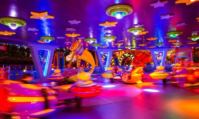 Photo de l'attraction Swirling Saucers à Toy Story Land de Disney Hollwyood Studios.