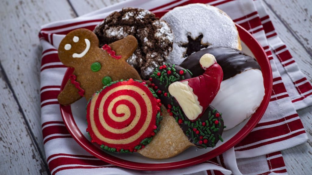 Pohotos des différents cookies disponibles pendant l'Holiday Cookie Stroll.