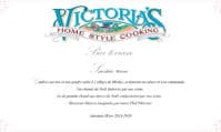 carte Victoria’s Home Style Restaurant