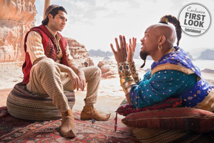 Mena Moussoud (Aladdin) et Will Smith (Le Génie ), Aladdin le live-action, Entertainement Weekly