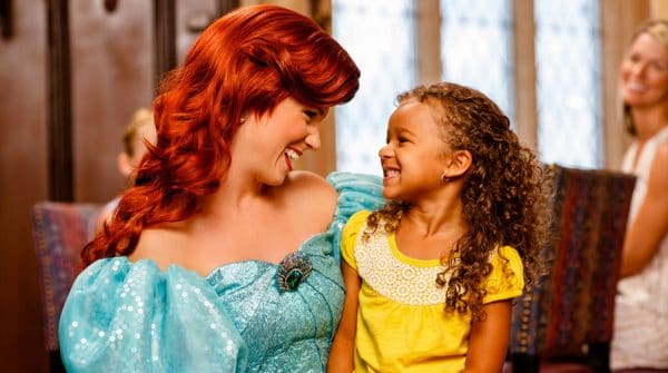 Photo d'Ariel rencontrable pendant le Disney Princess Breakfast Adventures