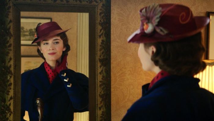 Emily Blunt est Mary Poppins dans le Retour de Mary Poppins, © Disney