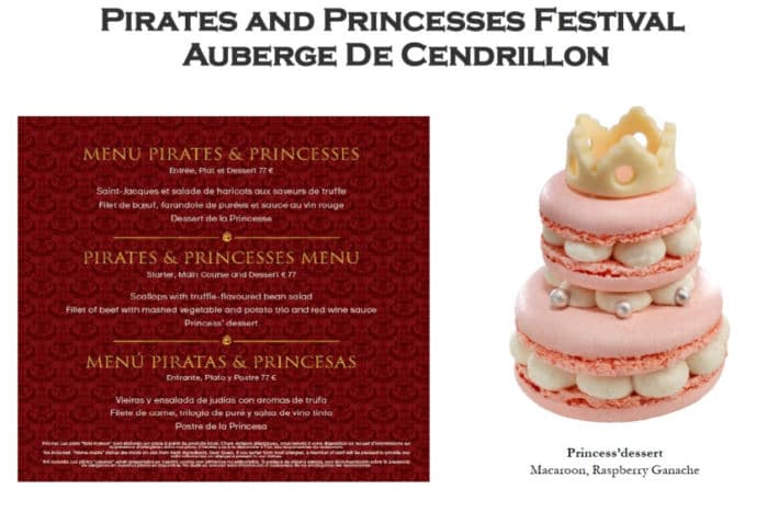 manger festival princesses et pirates