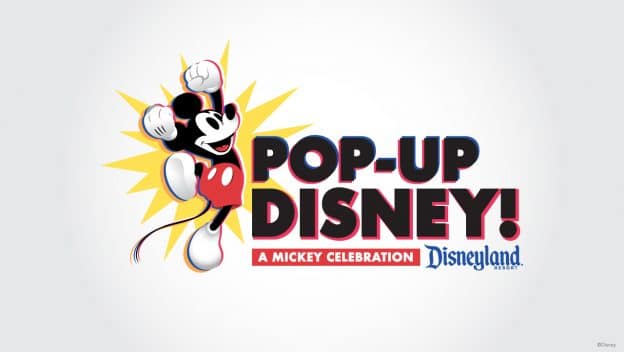 Affiche de l'exposition Pop-Up Disney ! A Mickey Celebration.