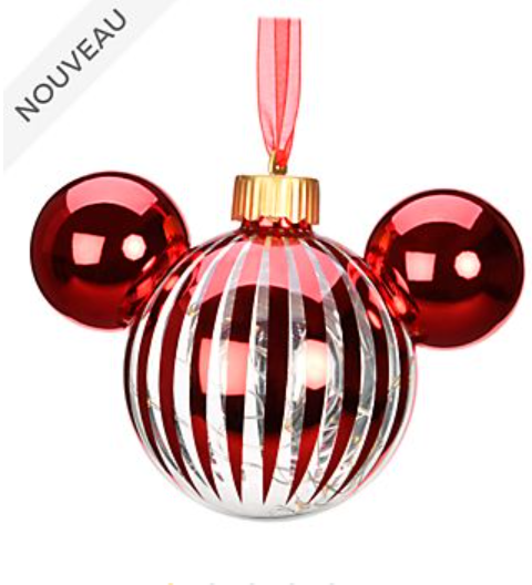 Boule tête de Mickey Rouge- Collection Disneyland Paris- 15,99€