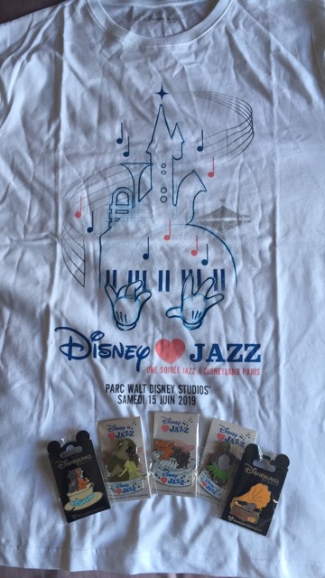 Photo du merchandising de la soirée Disney Loves Jazz.