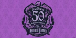 Image du logo Logo de la soirée des 50 ans du Haunted Mansion.