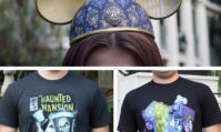 Photo du merchandising disponibles pendant l'anniversaire de l'attraction Haunted Mansion.