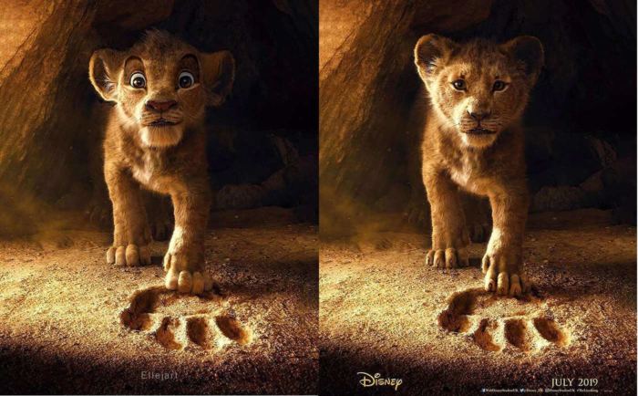 Affiche du Roi Lion de Jon Favreau revue et corrigée par Ellejart