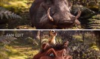 Timon et Pumbaa dans le Roi Lion de Jon Favreau revu par Ellejart