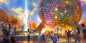 Artwork des transformations à venir au parc Epcot annoncées lors de l'exposition D23 2019 pour Walt Disney World Resort.