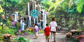 Artwork de l'attraction Journey of Water annoncé lors de l'exposition D23 pour Walt Disney World Resort.