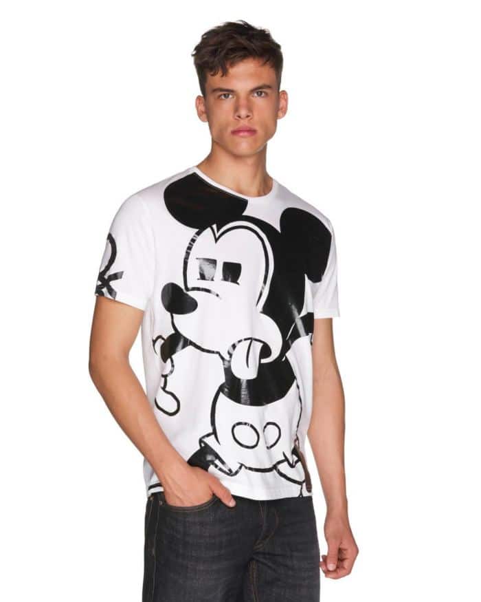 Collection Benetton t-shirt hoemme blanc Mickey 35,95 €