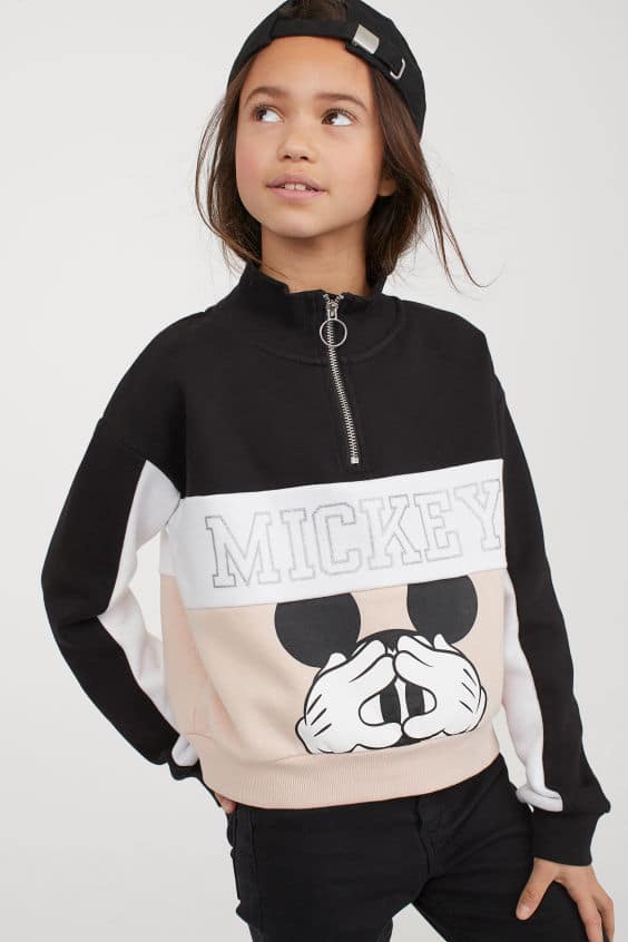 H&M sweat femme Mickey 14,39 € au lieu de 17,99 €