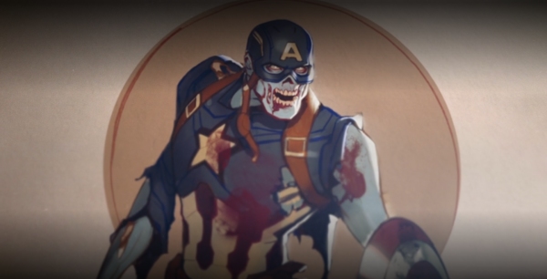 Captain America en zombie pour la série animée Marvel What If, sur Disney +