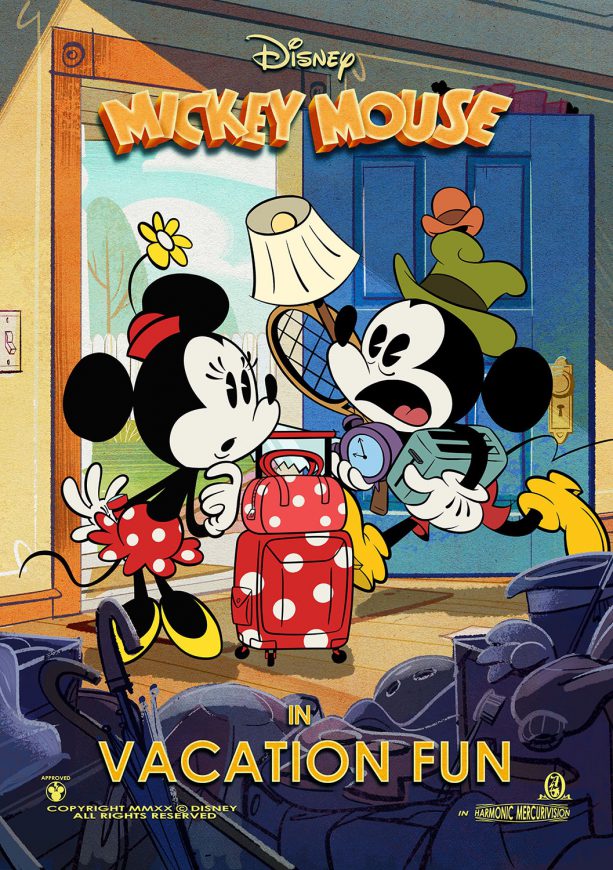 Affiche du court métrage Vacation Fun au Mickey Shorts Theater.