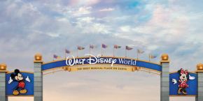 Artwork de la nouvelle coloration de l'arche d'entrée de Walt Disney World Resort