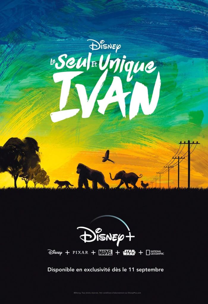 Le Seul et Unique Ivan, l'affiche du nouveau film de Disney +