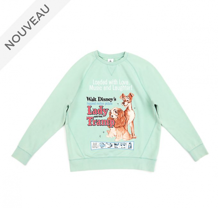 Sweatshirt la Belle et le Clochard classique- 36€