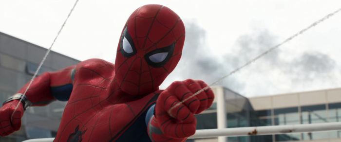 Arrivée de Spider-Man dans la #teamIronMan de Civil War. Source : Marvel Studios