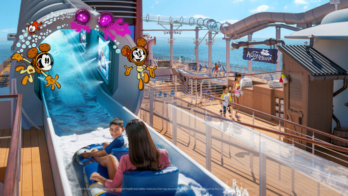 Aqua Mouse à bord du Disney Wish