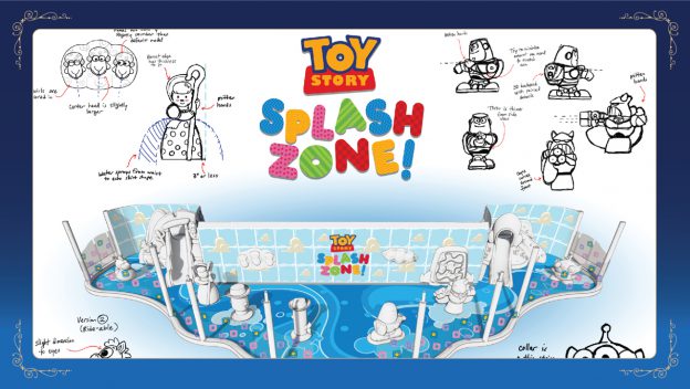 Photo du Toy Story Splash Zone présent du Disney Wish 