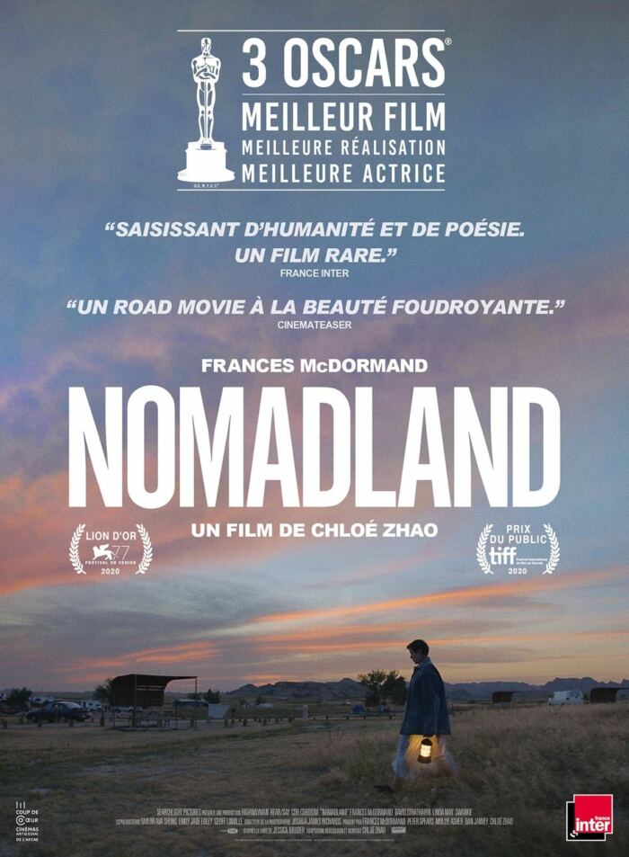 Affiche de Nomadland, le road trip de Cholé Zhao en salles le 9 juin 2021