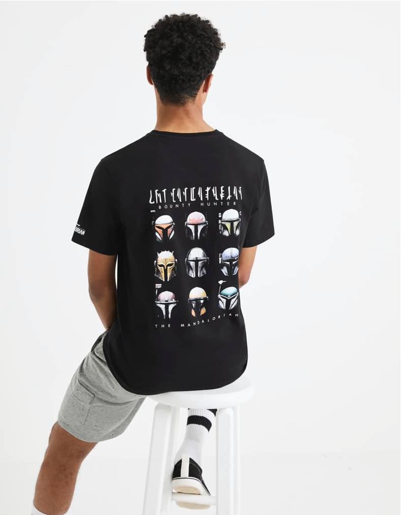 T-shirt noir le Mandalorien-19,99€