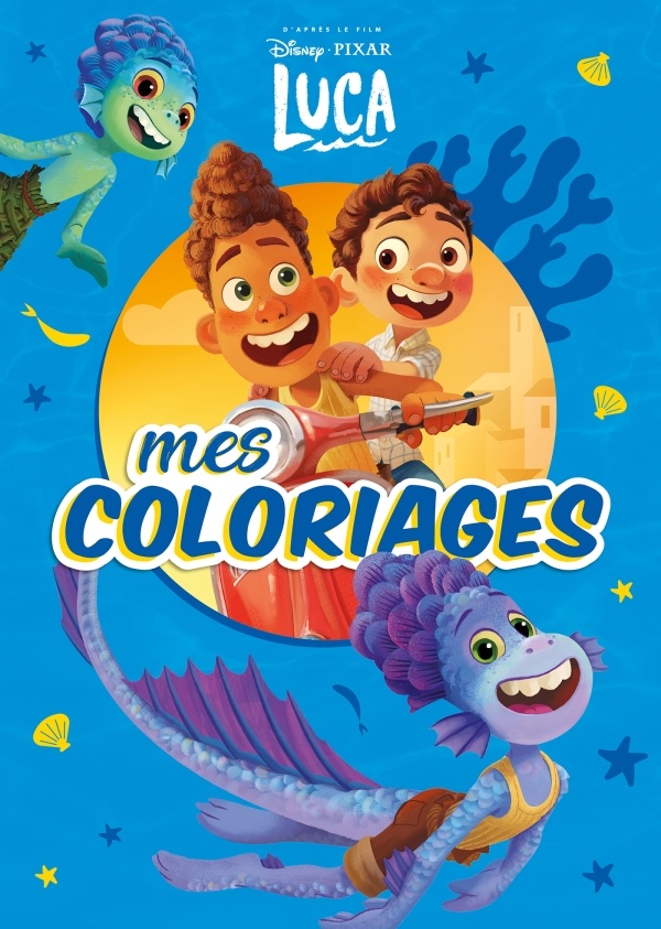Luca, Mes coloriages, Hachette Jeunesse Disney