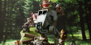 Un diorama sur les Ewoks par le duo d'artistes Gurihiru, Kotobukiya Lucas films