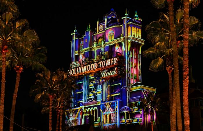 Photo des nouvelles projections sur l'hollywood Tower Hôtel