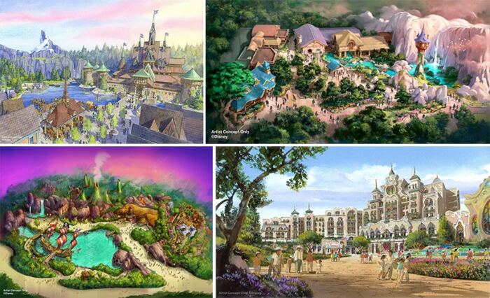 Artworks dévoilés pour l'avenir de la branche Disney Parks