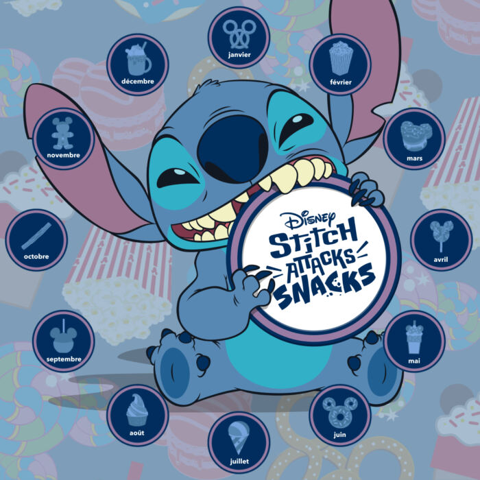 Aperçu de la collection Stitch Attacks Snacks