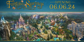 Description modifiée : Une affiche promotionnelle pour l'inauguration de Fantasy Springs à Tokyo Disney en 2024.