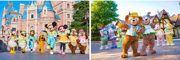 Photo des deux nouveaux personnages présents à Shanghai Disneyland Resort pendant la saison estivale.